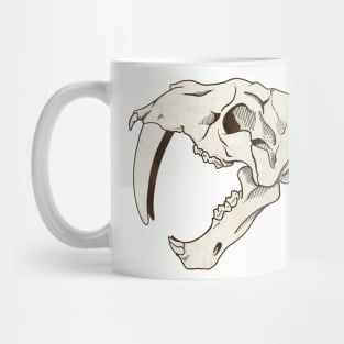 Smilodon Skull Mug